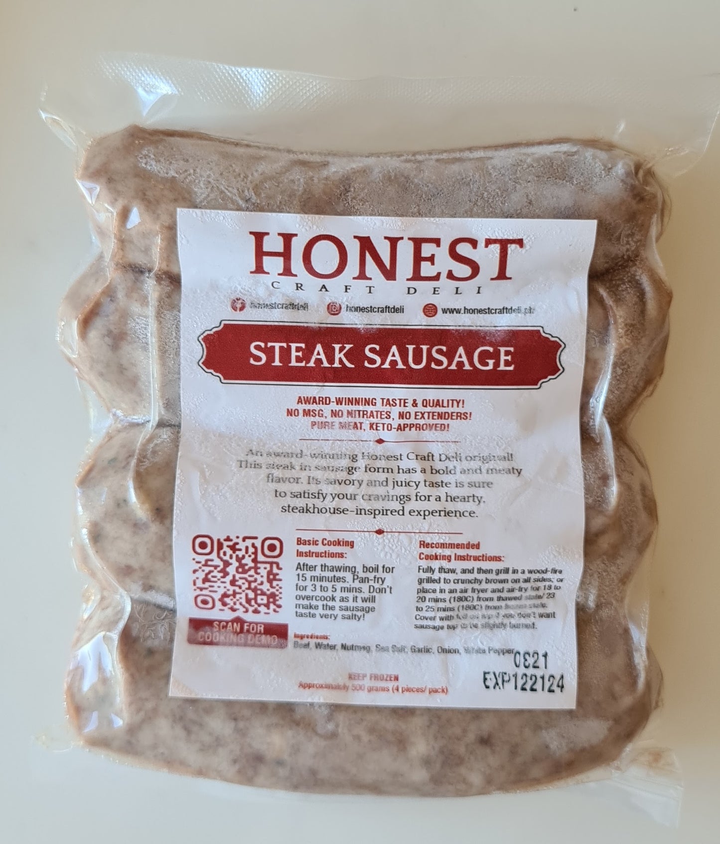 Steak Sausage (Approx. 500g)