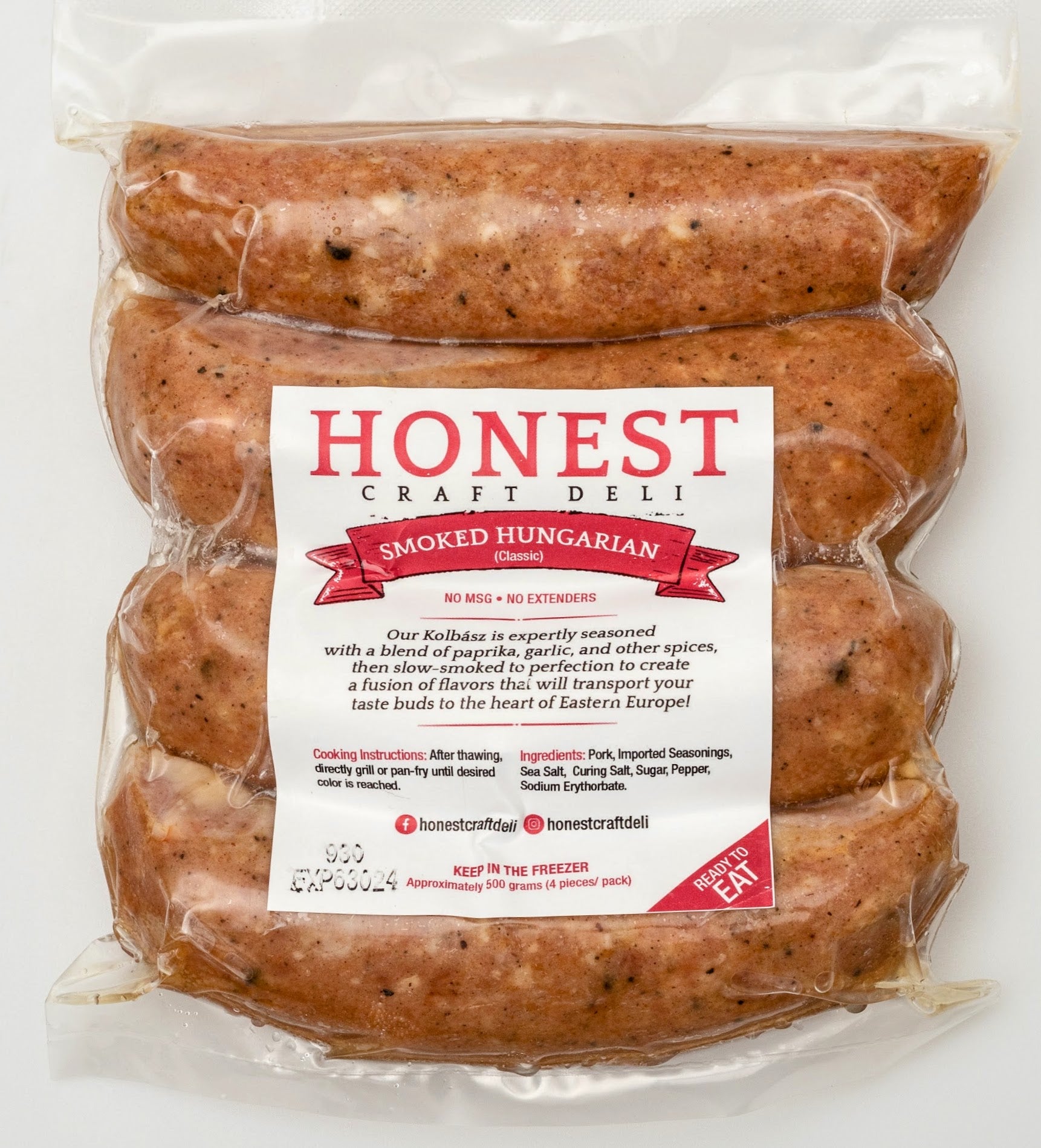 Smoked Hungarian - Classic (Approx. 500g)